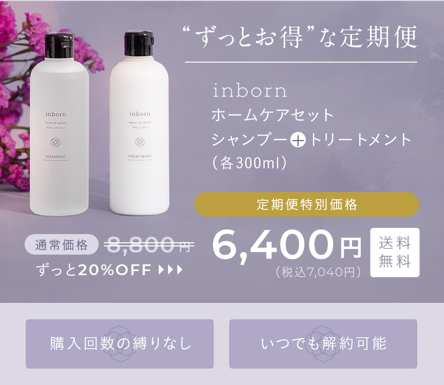 inbornホームケアセット シャンプー+トリートメント(各300㎖)